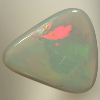 SOLID SEMI BLACK OPAL Rolling flashes of red and green to purple